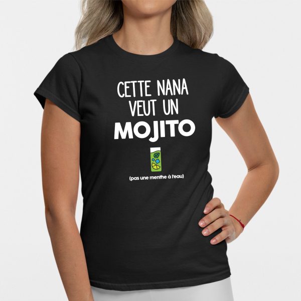 T-Shirt Femme Cette nana veut un mojito