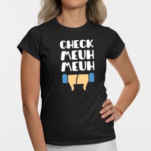 T-Shirt Femme Check meuh meuh