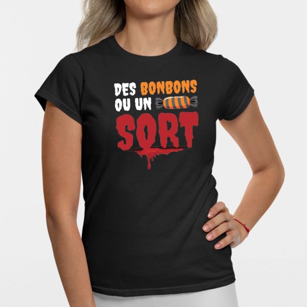 T-Shirt Femme Des bonbons ou un sort