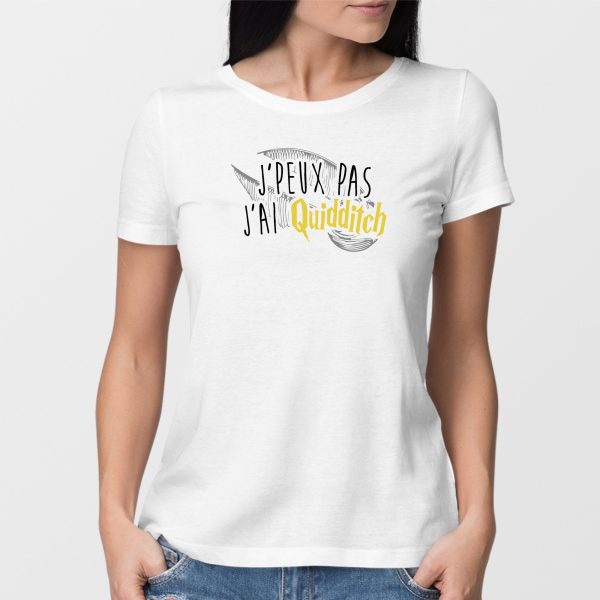 T-Shirt Femme J’peux pas j’ai Quidditch