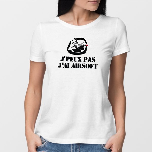 T-Shirt Femme J’peux pas j’ai airsoft