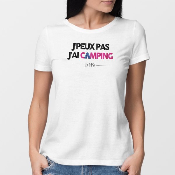 T-Shirt Femme J’peux pas j’ai camping
