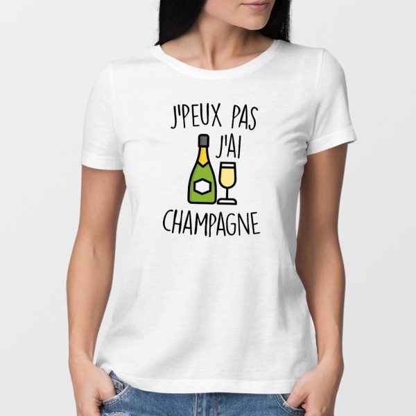 T-Shirt Femme J’peux pas j’ai champagne
