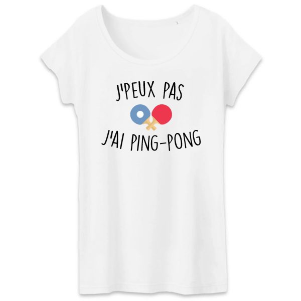 T-Shirt Femme J’peux pas j’ai ping-pong