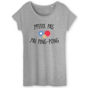 T Shirt Femme Jpeux pas jai ping pong 2255 4