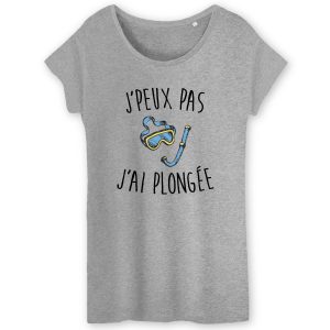 T-Shirt Femme J'peux pas j'ai plongee 5 T Shirt Femme Jpeux pas jai plonge 7703 6