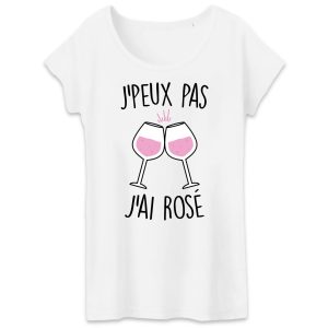 T-Shirt Femme J’peux pas j’ai rose T-Shirt Femme J’peux pas j’ai rose