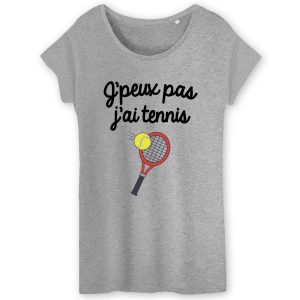 T-Shirt Femme J'peux pas j'ai tennis 3 T Shirt Femme Jpeux pas jai tennis 9471 4