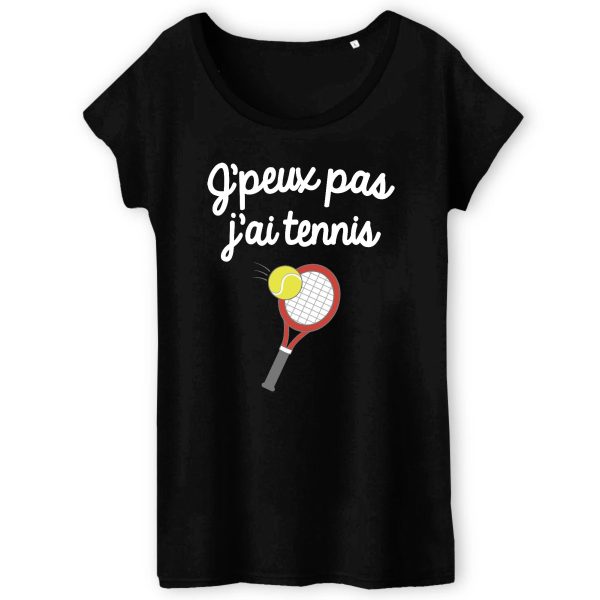 T-Shirt Femme J’peux pas j’ai tennis