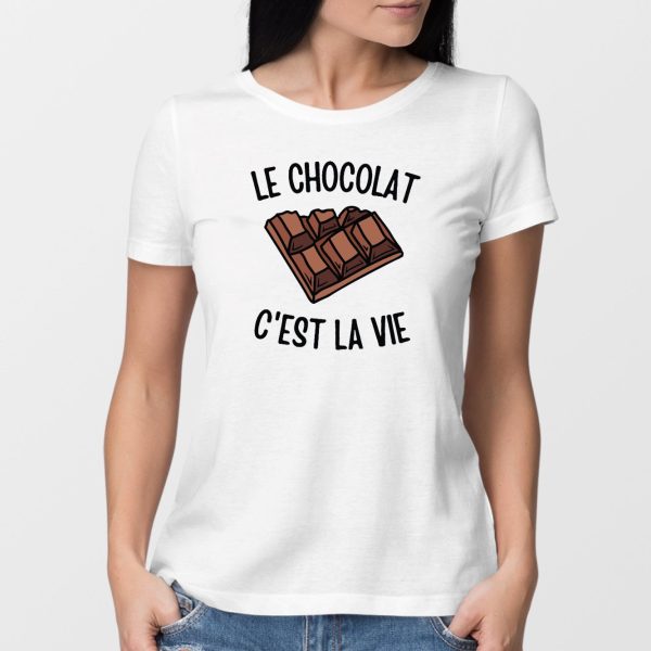 T-Shirt Femme Le chocolat c’est la vie