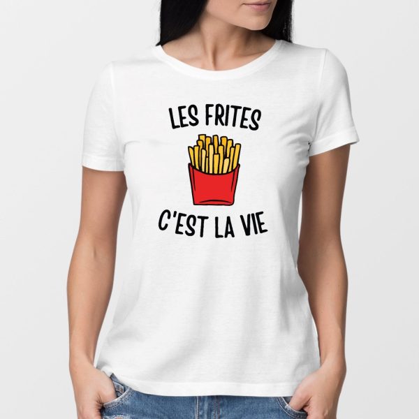 T-Shirt Femme Les frites c’est la vie
