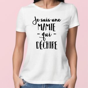 T-Shirt Femme Mamie qui dechire T-Shirt Femme Mamie qui dechire