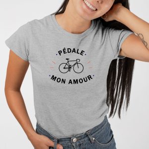 T-Shirt Femme Pedale mon amour 4 T Shirt Femme Pdale mon amour 3276 5