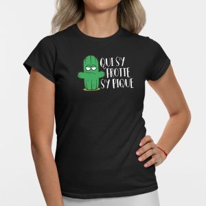 T-Shirt Femme Qui s'y frotte s'y pique 2 T Shirt Femme Qui sy frotte sy pique 4156 3