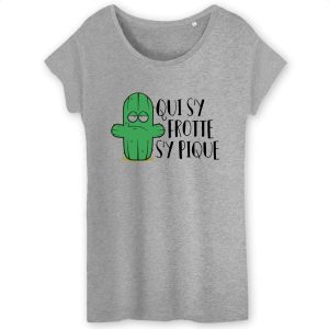 T-Shirt Femme Qui s'y frotte s'y pique 5 T Shirt Femme Qui sy frotte sy pique 4156 6