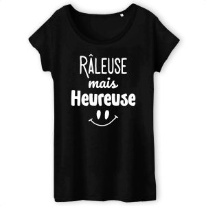 T-Shirt Femme R�leuse mais heureuse 3 T Shirt Femme Rleuse mais heureuse 7834 4