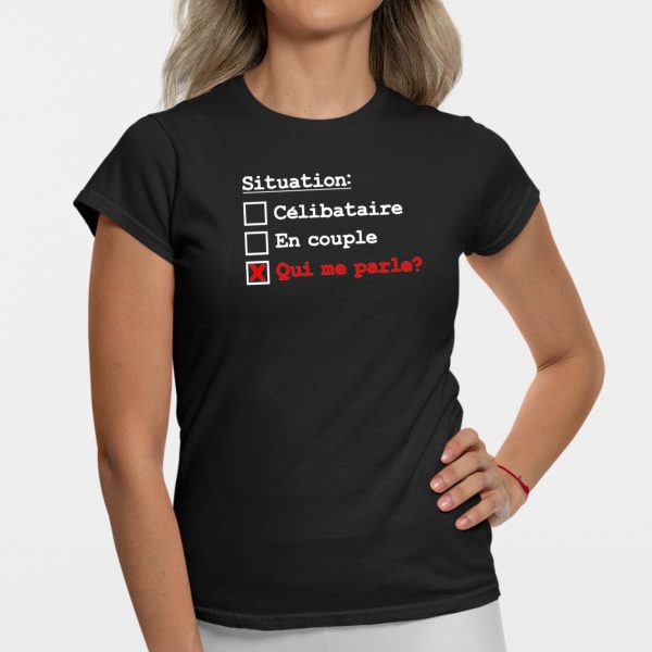 T-Shirt Femme Situation celibataire