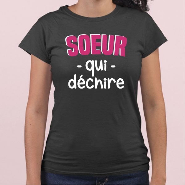 T-Shirt Femme Soeur qui dechire