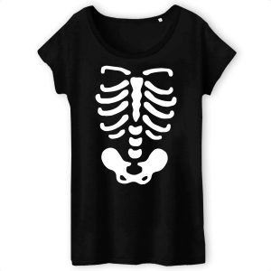 T-Shirt Femme Squelette T-Shirt Femme Squelette