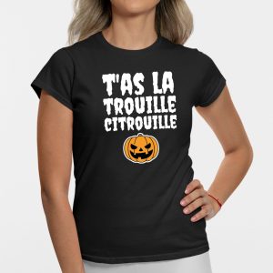 T Shirt Femme Tas la trouille citrouille 4810 3