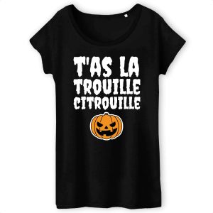 T Shirt Femme Tas la trouille citrouille 4810 4