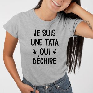 T Shirt Femme Tata qui dchire 3680 3