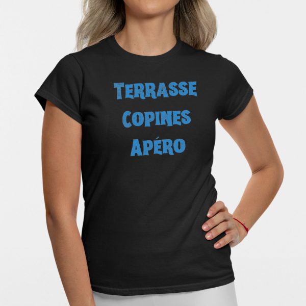 T-Shirt Femme Terrasse copines apero