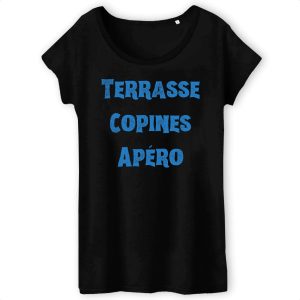 T Shirt Femme Terrasse copines apro 1065 4