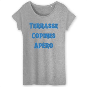 T Shirt Femme Terrasse copines apro 1065 6