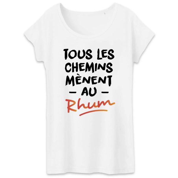 T-Shirt Femme Tous les chemins menent au Rhum