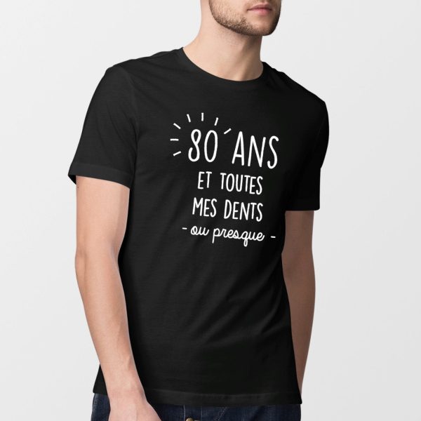 T-Shirt Homme Anniversaire 80 ans