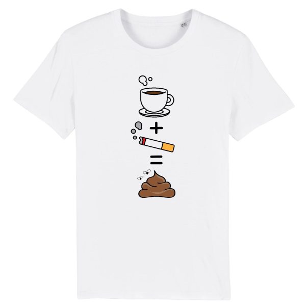 T-Shirt Homme Cafe clope caca