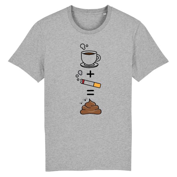 T-Shirt Homme Cafe clope caca