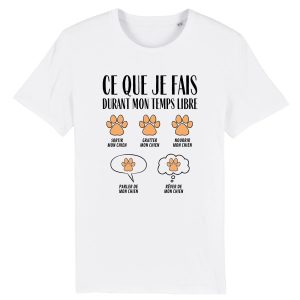 T-Shirt Homme Ce que je fais durant mon temps libre Chien T-Shirt Homme Ce que je fais durant mon temps libre Chien
