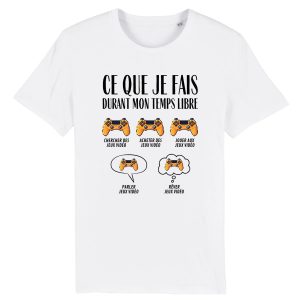 T-Shirt Homme Ce que je fais durant mon temps libre Jeux video T-Shirt Homme Ce que je fais durant mon temps libre Jeux video