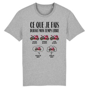 T-Shirt Homme Ce que je fais durant mon temps libre Moto 5 T Shirt Homme Ce que je fais durant mon temps libre Moto 9248 6