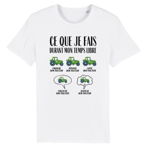 T-Shirt Homme Ce que je fais durant mon temps libre Tracteur 1 T Shirt Homme Ce que je fais durant mon temps libre Tracteur 7146 2