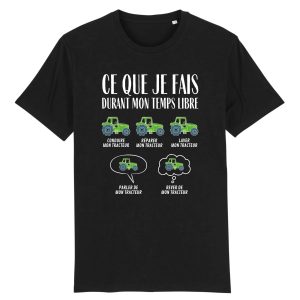 T-Shirt Homme Ce que je fais durant mon temps libre Tracteur 3 T Shirt Homme Ce que je fais durant mon temps libre Tracteur 7146 4