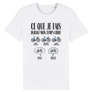 T-Shirt Homme Ce que je fais durant mon temps libre Velo T-Shirt Homme Ce que je fais durant mon temps libre Velo