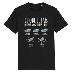 T Shirt Homme Ce que je fais durant mon temps libre Voiture 1834 4