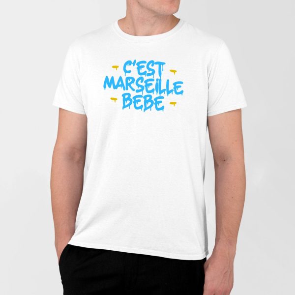 T-Shirt Homme C’est Marseille bebe