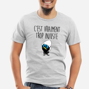 T-Shirt Homme C'est vraiment trop injuste 4 T Shirt Homme Cest vraiment trop injuste 9374 5