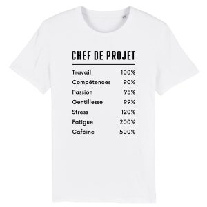 T-Shirt Homme Chef de projet T-Shirt Homme Chef de projet