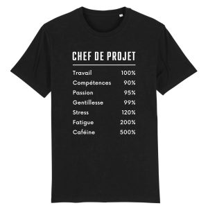 T Shirt Homme Chef de projet 5683 4