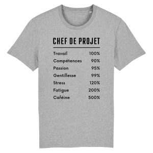 T Shirt Homme Chef de projet 5683 6