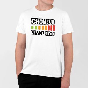 T-Shirt Homme Chomeur level 100 T-Shirt Homme Chomeur level 100