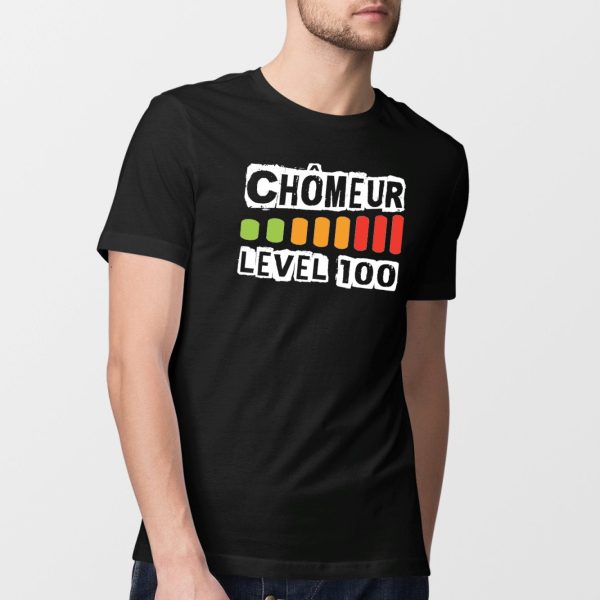 T-Shirt Homme Chomeur level 100