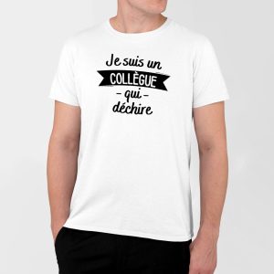 T-Shirt Homme Collegue qui dechire T-Shirt Homme Collegue qui dechire