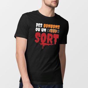 T-Shirt Homme Des bonbons ou un sort 2 T Shirt Homme Des bonbons ou un sort 9752 3