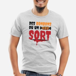 T-Shirt Homme Des bonbons ou un sort 4 T Shirt Homme Des bonbons ou un sort 9752 5